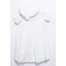 Will' Beth White Infant Dress & Baby Bonnet Set Image 2