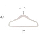 3 Sprouts - 15Pk Baby Velvet Hangers, Gray Image 2