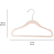 3 Sprouts - 15Pk Baby Velvet Hangers, Pink Image 2