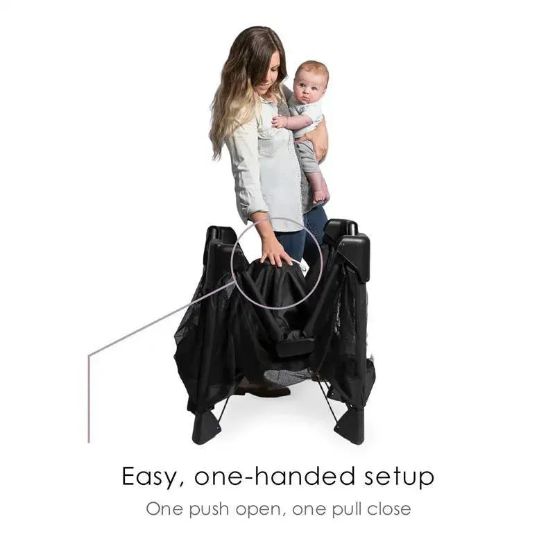 4 Moms - Breeze Plus Portable Playard, Black Image 3