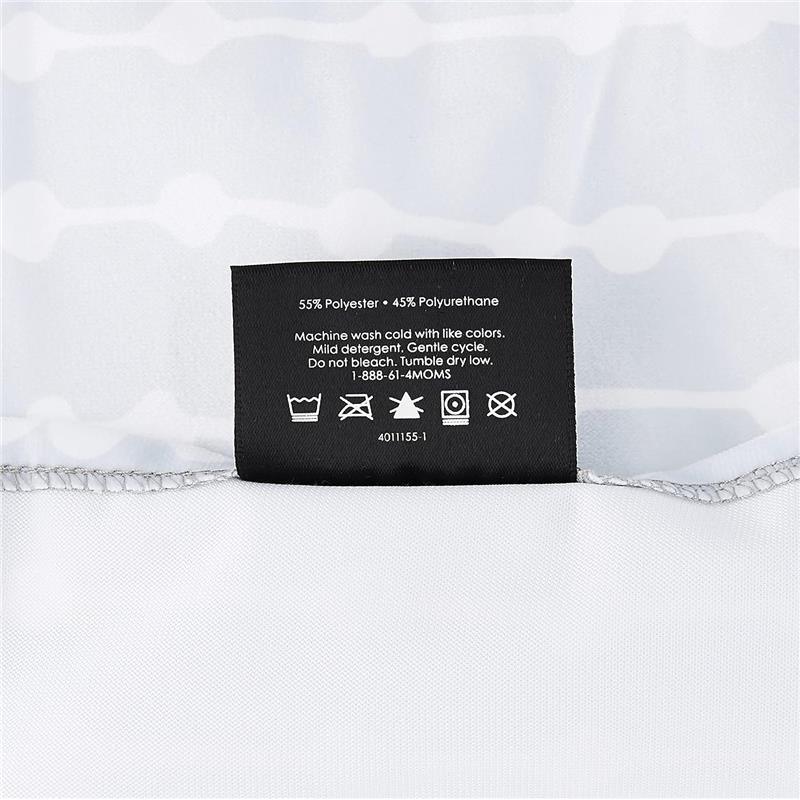 4 Moms - Breeze Waterproof Fabric Bassinet Sheet, Grey Image 4