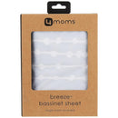 4 Moms - Breeze Waterproof Fabric Bassinet Sheet, Grey Image 5