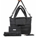 7 A.M. Voyage - Capri Diaper Tote, Black Image 3