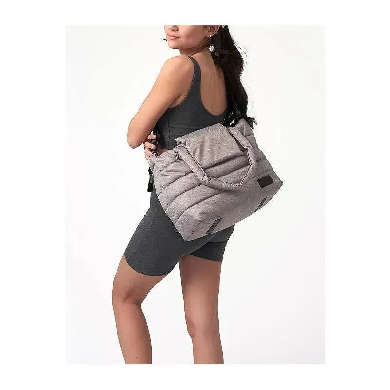 7AM Voyage - Capri Diaper Bag Tote, Heather Grey Image 6