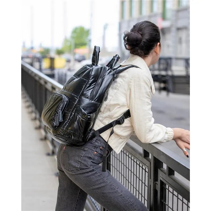 7AM Voyage - Diaper Bag Backpack, Black Polar Image 7