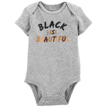 Carter's - Black Is Beautiful Original Bodysuit, Gray Image 1