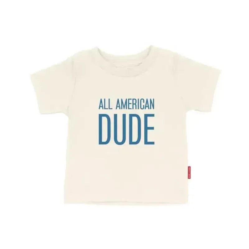 97 Design & Co. - All American Dude Kids T-Shirt, 4Th Of July Image 1