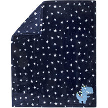 A.D. Sutton - Baby Essentials Plush Blanket, Dino Blue Image 2