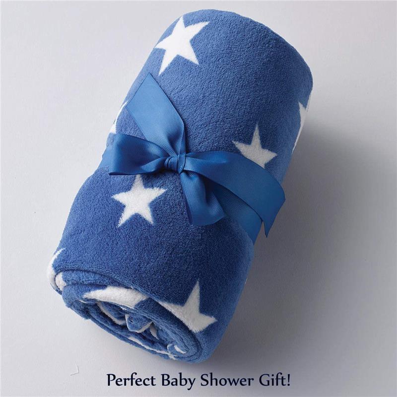 A.D. Sutton - Baby Essentials Plush Blanket, Dino Blue Image 3