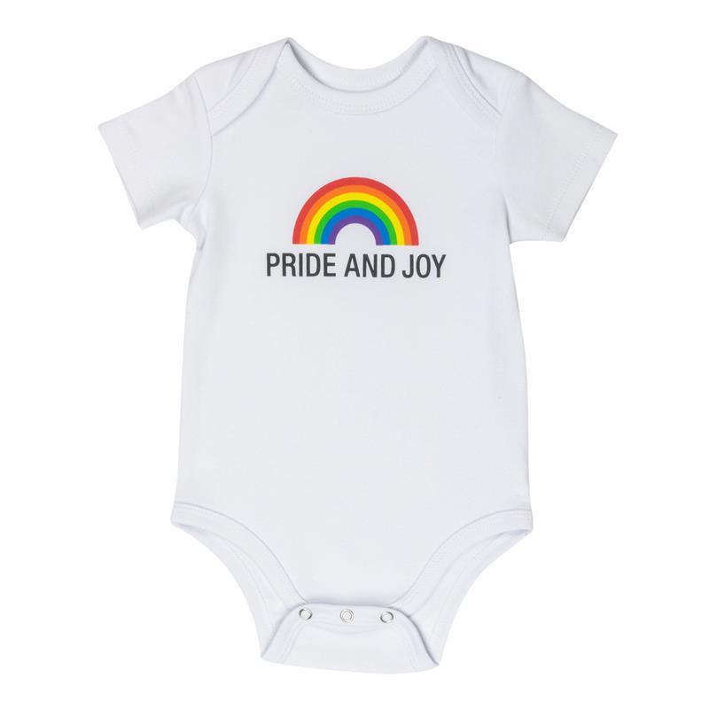 About Face Designs Baby Bodysuit Rainbow Pride & Joy, White 3-6M Image 1