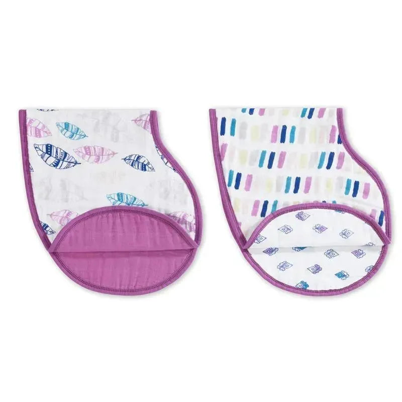 Aden + Anais 2Pk Classic Burpy Bibs, Wink Image 1