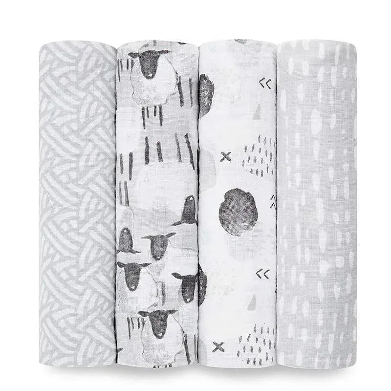 Aden + Anais - 4 Pk Muslin Swaddles, Pasture Image 2