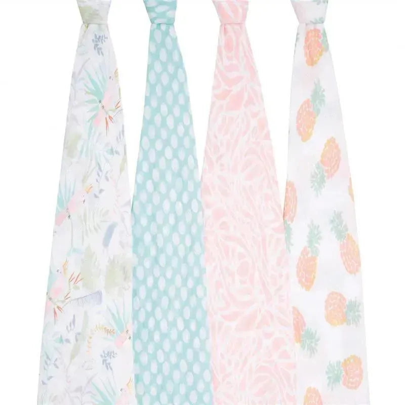 Aden + Anais - 4 Pk Muslin Swaddles, Tropicalia Image 2