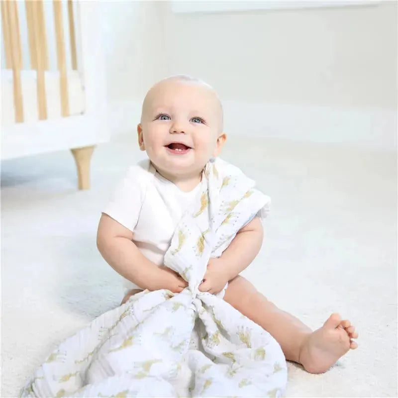 Aden + Anais - 4Pk Cotton Muslin Swaddle, Natural History Image 4