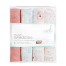 Aden + Anais - 4Pk Essentials Muslin Swaddle Blankets, Full Bloom Image 3