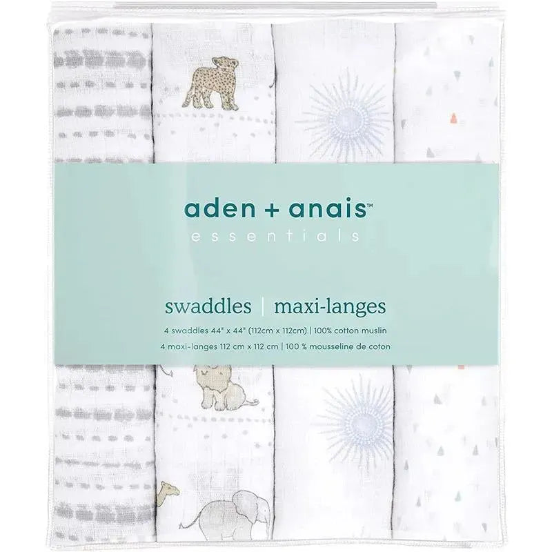 Aden + Anais - 4Pk Muslin Swaddles, Sunshine Image 2