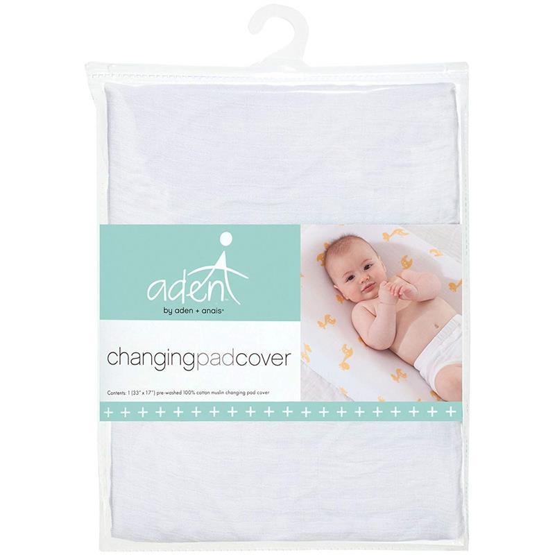 Aden + Anais Changing Pad Cover, White Image 1
