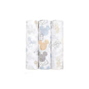 Aden + Anais Disney Cotton Muslin Swaddles Mickey+Minnie 3-Pack Image 1