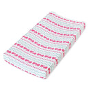 Aden + Anais Dove Muslin Changing Pad Cover, Light Hearted Image 1