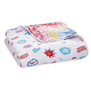 Aden + Anais Essentials Muslin Blanket Wonder Woman- Power Pop Image 1