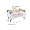 Adora Crib Pink Deluxe Pack N Play (7 Piece set) Image 3