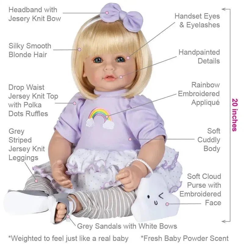 Adora ToddlerTime Doll Over The Rainbow Image 5