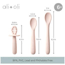 Ali + Oli - 3Pk Multi Stage Spoon Set For Baby, Blush Image 5