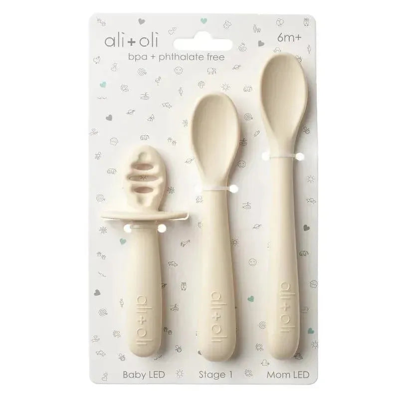 Ali + Oli - 3Pk Multi Stage Spoon Set For Baby, Coco Image 3