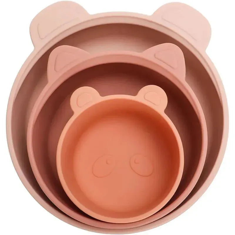 Ali + Oli - 3Pk Stackable Snack Bowl Set, Terracotta Blush Image 1