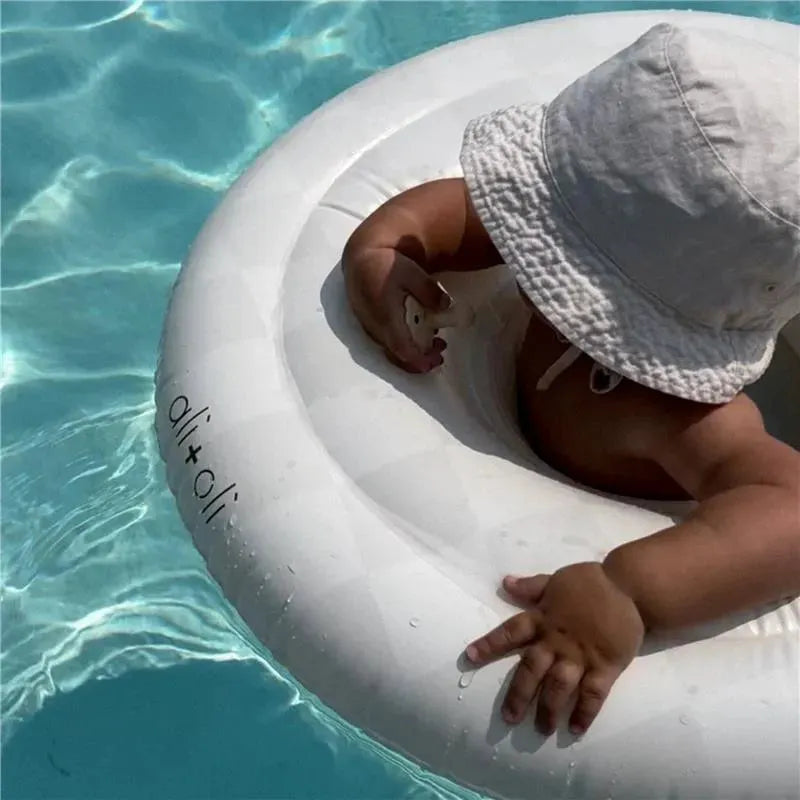 Ali + Oli - Baby Swim Seat Ring Pool Float (Checkers) Image 4