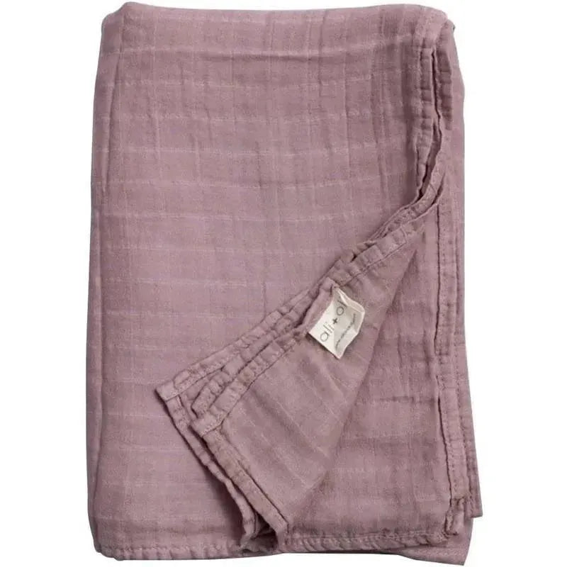 Ali + Oli Muslin Swaddle Blanket (Violet) Image 2