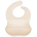 Ali + Oli Silicone Baby Bib Roll Up & Stay Closed (Sand) Image 1