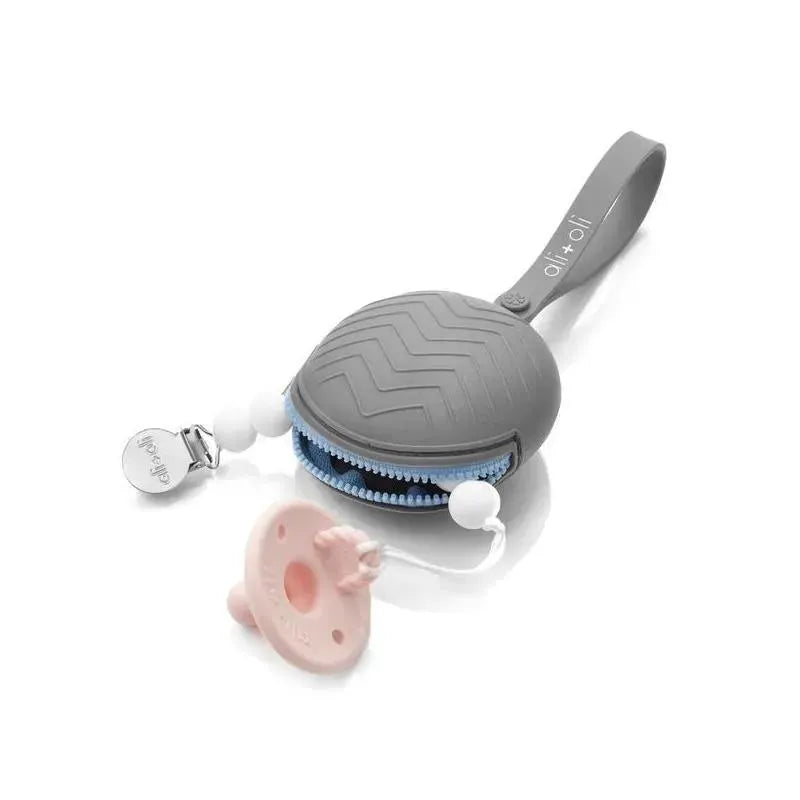 Ali+Oli Silicone Pacifier Case (Grey) Image 5