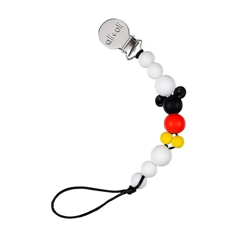 Ali+Oli - Silicone Pacifier Clip (Black Mouse).