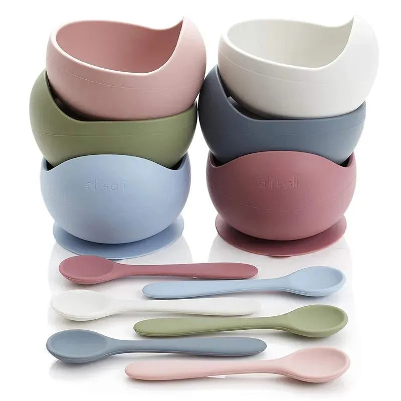 Ali + Oli Suction Bowl & Spoon (Mint) Image 13