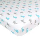 American Baby -100% Cotton Knit 5.7 Oz Value Jersey Fitted Bassinet Sheet 15 X 33 X 4, Grey Alphabet Image 5