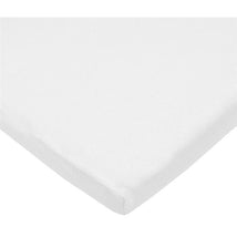 American Baby - 100% Cotton Knit Supreme Jersey Fitted Bassinet Sheet, White Image 1