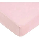 American Baby - 100% Natural Organic Cotton Jersey Knit Fitted Crib Sheet, Pink Image 1