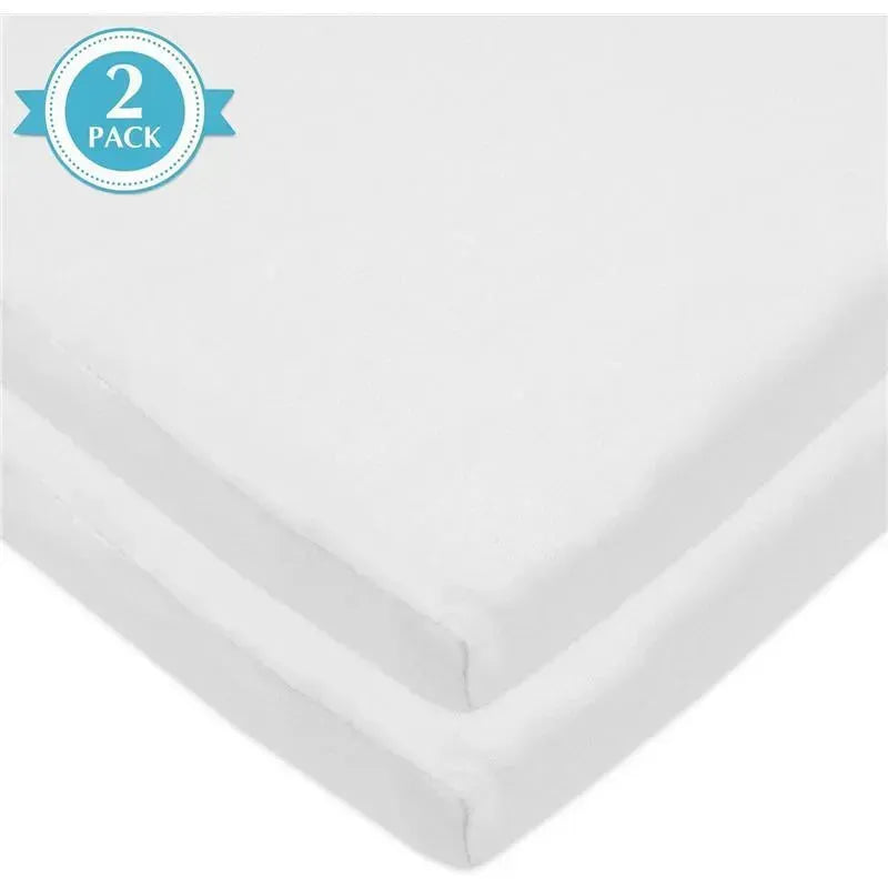 American Baby - 15 x 33 Fitted Bassinet Sheet, 100% Natural Cotton, White Image 4