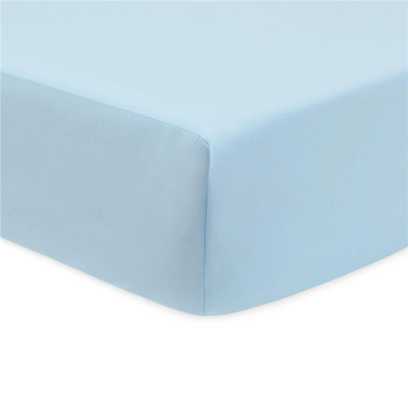 American Baby Company Percale Crib Sheet Blue Image 1