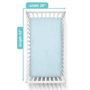 American Baby Company Percale Crib Sheet Blue Image 3