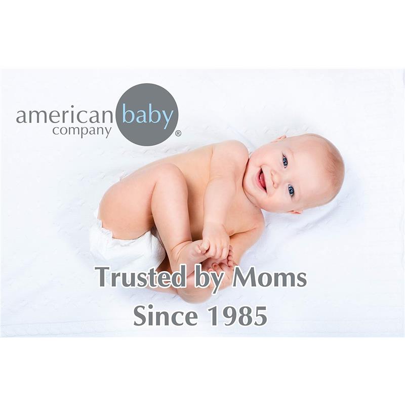 American Baby Company - 100% Cotton Thermal Waffle Swaddle Blanket Blue Image 4