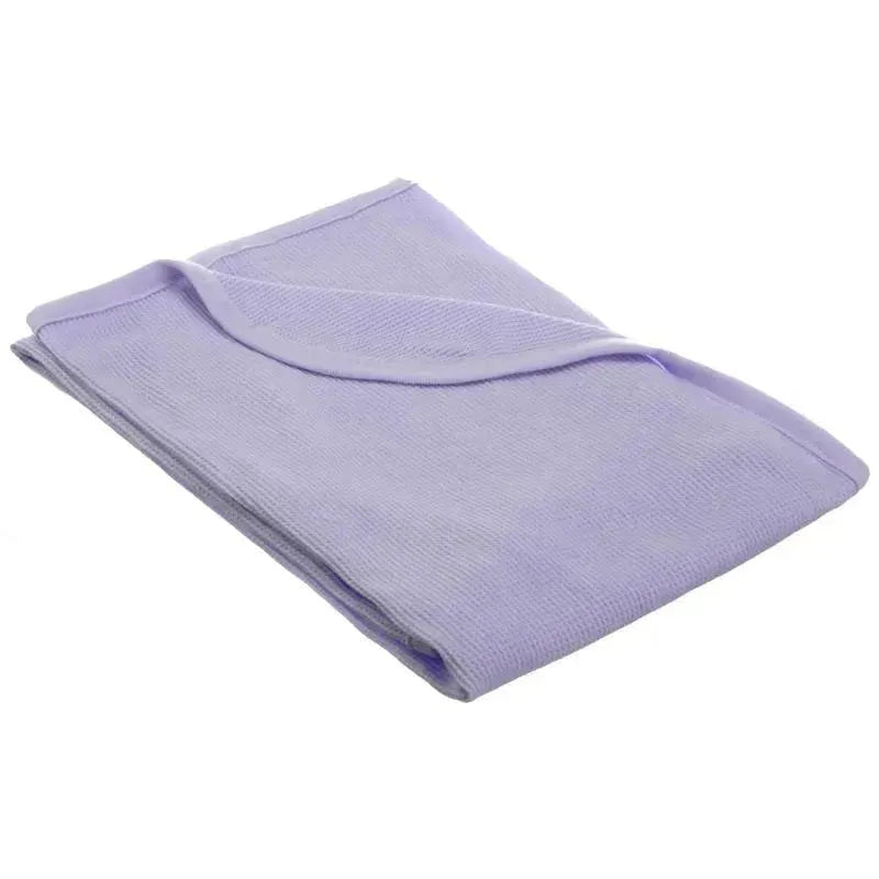 American Baby Company - 100% Cotton Thermal Blanket 30 X 40 Lavender Image 1