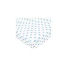 American Baby Cotton Percale Fitted Crib Sheet, Blue Dots Image 1