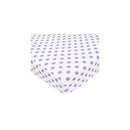 American Baby Cotton Percale Fitted Crib Sheet, Lavender Dots Image 1