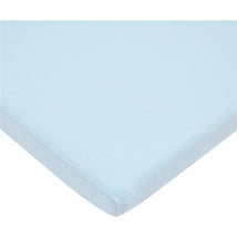 American Baby - Fitted Bassinet Sheet 100% Natural Cotton Jersey Knit, Blue Image 1