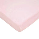 American Baby - Fitted Mini Crib Sheet 24 x 38, 100% Cotton Jersey Portable Sheet, Baby Pink Image 1