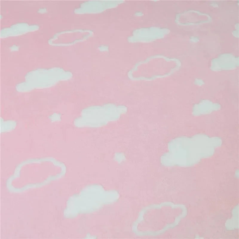 American Baby - Heavenly Soft Chenille Contoured Changing Pad Cover 17 X 35 X 5, Pink Clouds Image 3
