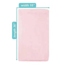 American Baby - Heavenly Soft Chenille Fitted Portable/Mini Crib Sheet, Pink Image 4