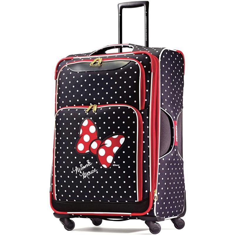 American Tourister Disney Minnie Mouse Red Bow Spinner Soft Side Suitcase, 28 Image 1